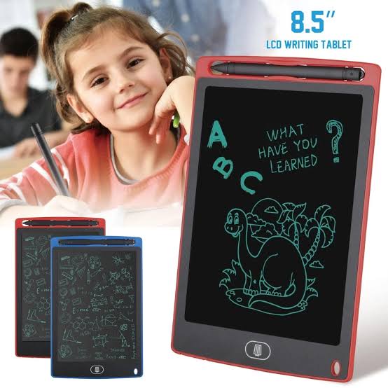 LCD Writing Tablet 8.5 Inch – Multicolor Screen, Eye Protection, Portable E-Note Pad for Kids, Students, Home & Office Use
