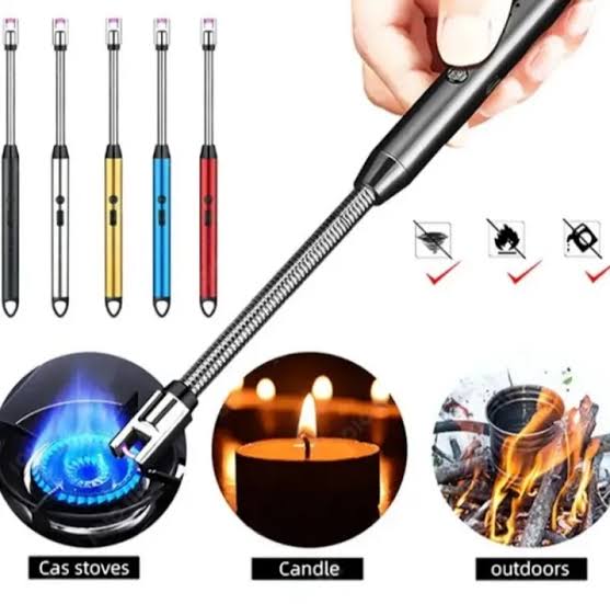 Rechargeable Flameless Arc Lighter – Windproof USB Electric Plasma Lighter for Candles, Kitchen, BBQ, Camping