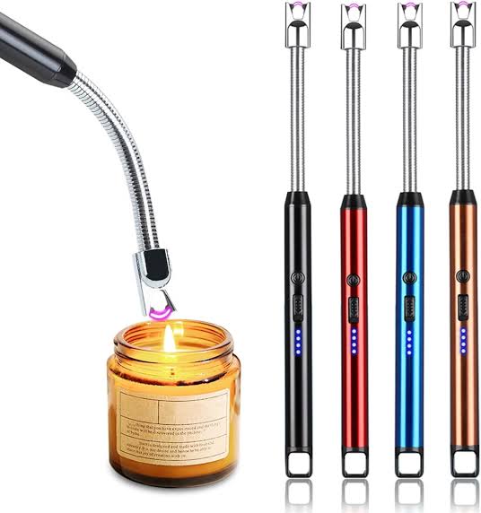 Rechargeable Flameless Arc Lighter – Windproof USB Electric Plasma Lighter for Candles, Kitchen, BBQ, Camping