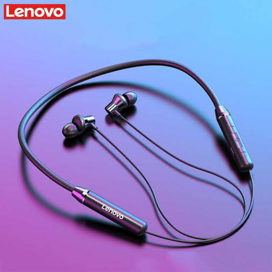 Lenovo HE05 Wireless Neckband – Stylish, Lightweight, Magnetic Earbuds, Deep Bass, Noise Reduction, Long Battery, Sweatproof, Comfortable Fit.