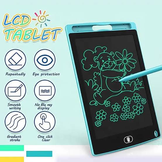 LCD Writing Tablet 8.5 Inch – Multicolor Screen, Eye Protection, Portable E-Note Pad for Kids, Students, Home & Office Use