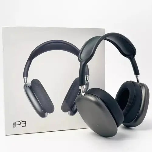 P9 On-Ear Headphones with Powerful Bass, Noise Isolation, and Comfortable Cushioned Earcups for Daily Use
