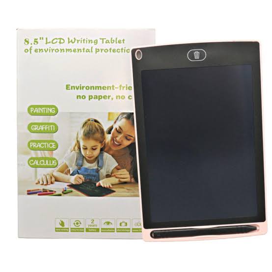 LCD Writing Tablet 8.5 Inch – Multicolor Screen, Eye Protection, Portable E-Note Pad for Kids, Students, Home & Office Use