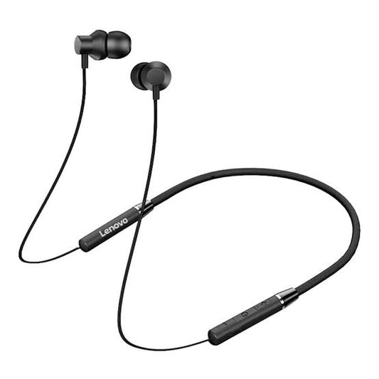 Lenovo HE05 Wireless Neckband – Stylish, Lightweight, Magnetic Earbuds, Deep Bass, Noise Reduction, Long Battery, Sweatproof, Comfortable Fit.